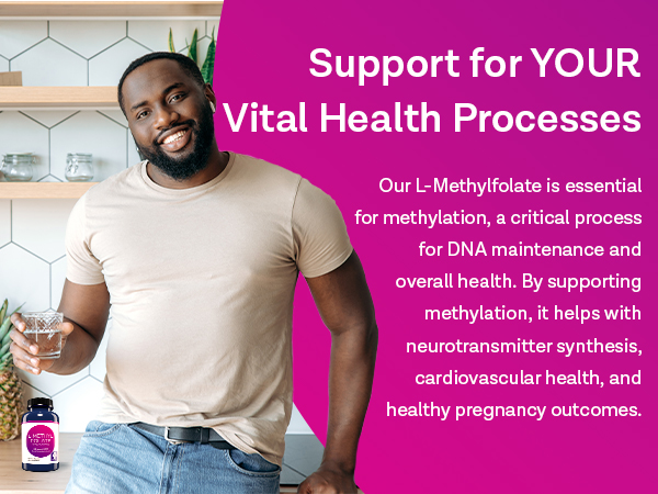MD. Life L-Methylfolate 10 mg, Professional Grade, 60 Capsules, 5-MTHF