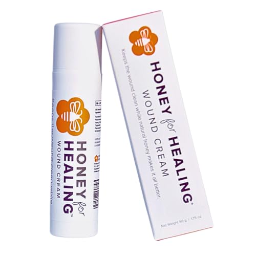 Manuka Honey Wound Cream – Non-Sticky, Fast-Absorbing First Aid Skin Care for Minor Cuts, Burns, Scrapes & Blisters – 1.75 oz