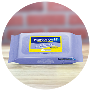 Preparation H Hemorrhoid Flushable Wipes with Witch Hazel for Skin Irritation Relief - 96 Count