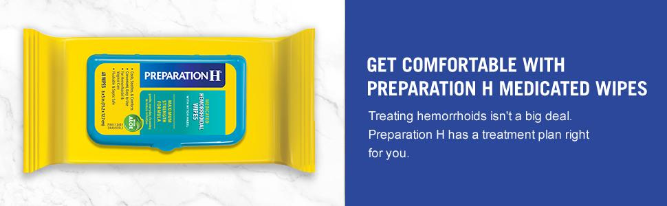 Preparation H Hemorrhoid Flushable Wipes with Witch Hazel for Skin Irritation Relief - 96 Count