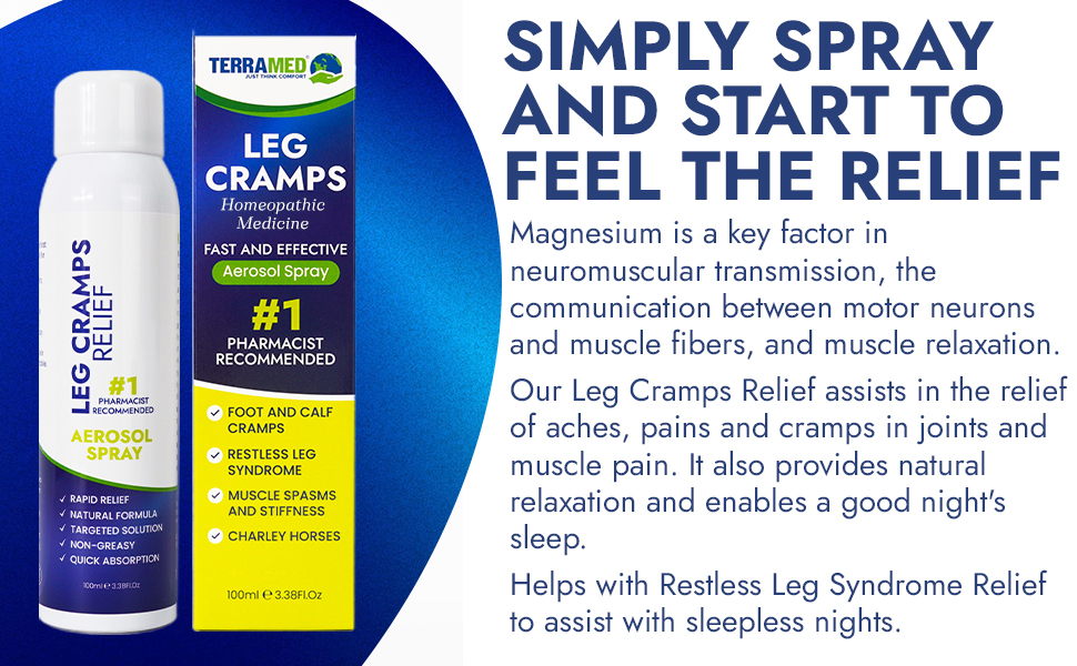 Leg Cramps Instant Relief Muscle Cramps Relief for Spasms and Calf Cramps
