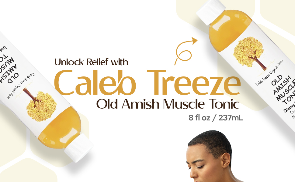 Caleb Treeze Old Amish Muscle Tonic, 8 oz – 3 Pack Leg & Foot Cramps Relief