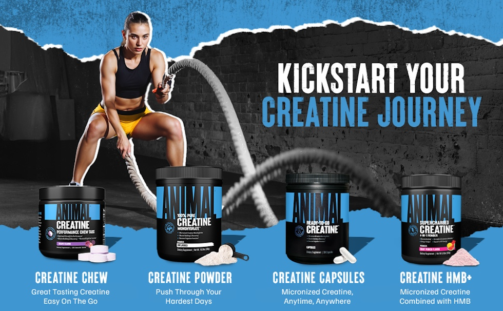 Animal Creatine Monoydrate Powder Capsules for Men & Women | 300 Count
