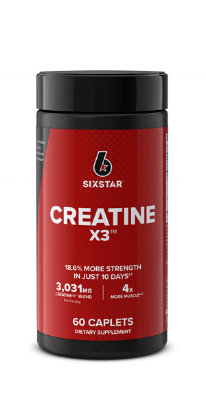 Six Star Creatine Pills, X3 (60 Caplets) - Creatine for Women & Men - Creatine Capsules Support Muscle Strength - Pre & Post Workout Creatine Supplement for Muscle Recovery & Building - 20 Servings