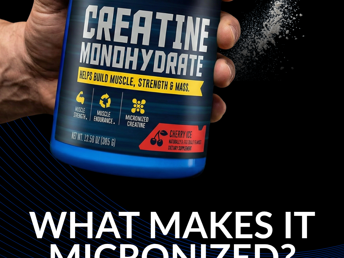 BodyTech 100% Pure Creatine Monohydrate Powder, Cherry Ice, 13 Oz