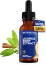 BioMatrix Licorice Root Extract (1200 picături 2 fl. oz) Mai mult Ingredient activ decât Mărcile concurente (0,87 mg Glycyrrhizin per picătură), Doze mai mici necesare, concentrat, Ridica Cortisol, Energie