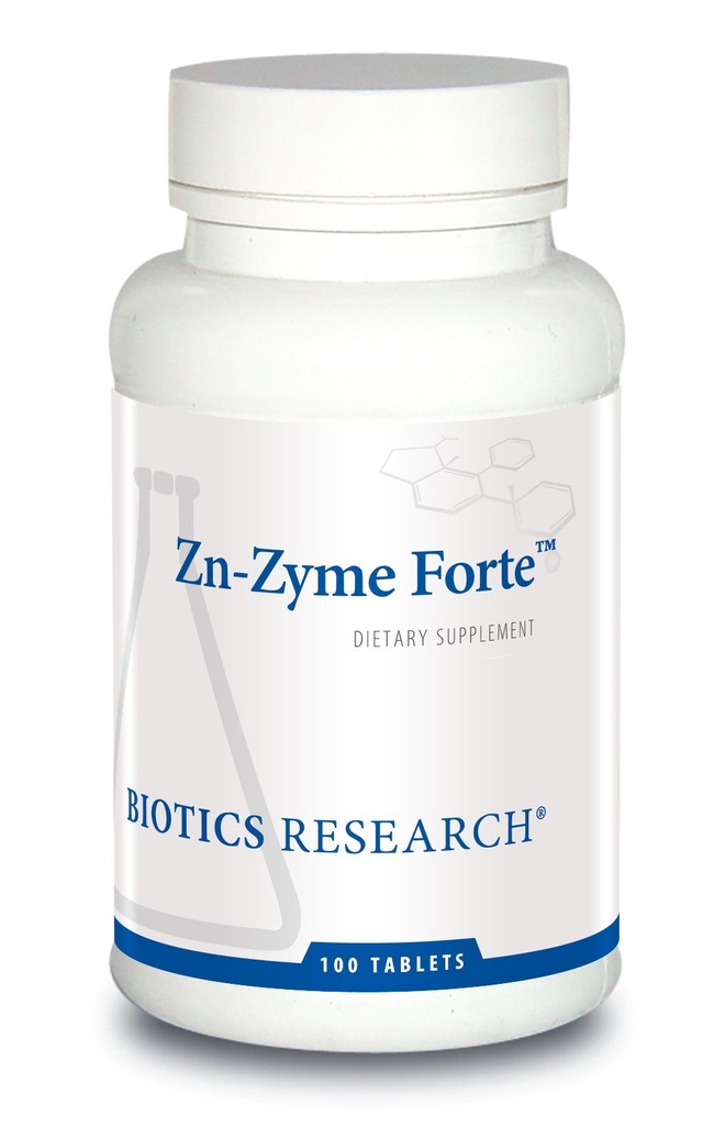 Biotics Research Zn-Zyme Forte 25 mg Zinc, Immune System Support, Optimal Cellular Function, Tablet-Based with Added antioxidanti. 100 comprimate