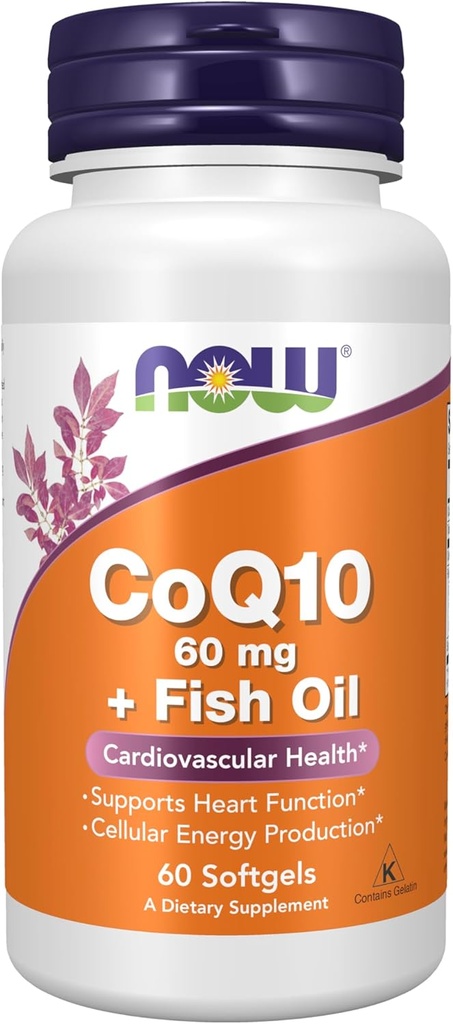 ACUM Alimente Suplimente, CoQ10 60 mg cu ulei de pește Omega 3, Sanatate cardiovasculara*, 60 Softgels