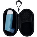 Holder Travel Case for Astma Inhaler, Compact Case for Handy Inhaler for Adulți și Copii (Numai cauza) (Black)