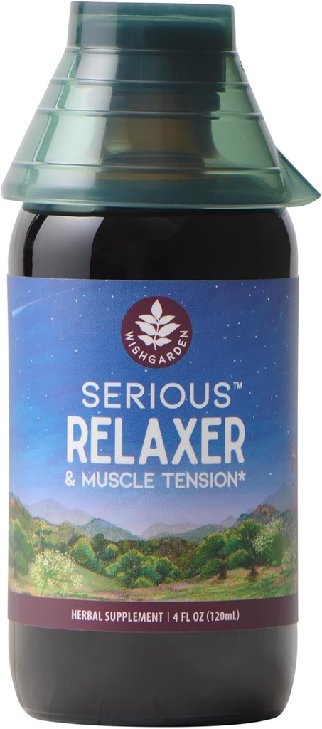 WishGarden Herbs Relaxer Serious & Muscle Tenssion - All-Nature Muscle Relaxation Herbal Supplement with Wild Salata verde & Wood Betony, Releases Muscle Tensiuni, Relax Muscles & Muscles Discomforts, 4oz