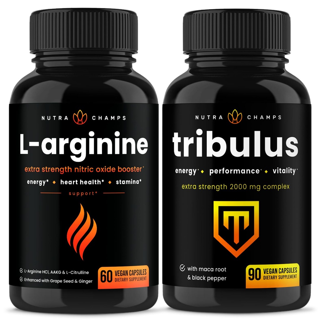 Capsulele de NutraChamps L-Arginină şi capsulele de Tribulus 2