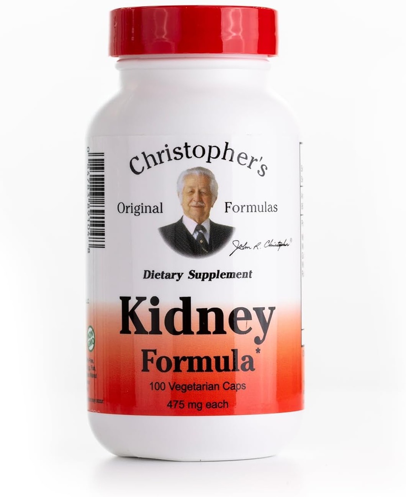 Christopher's Original Formulas Rinichi, Natural Herbal Support, 500 mg, 100 Caps