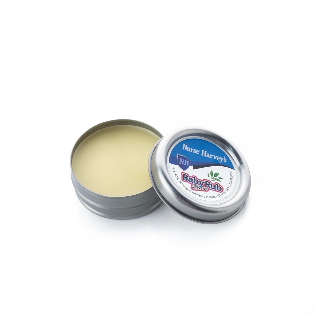 NURSE HARVEY'S BABY RUB BALM (Purely Natural Baby Chest Rub, 3 Luna+, Soothes Tuse & Stuffy Noses) 0.7Fl Oz