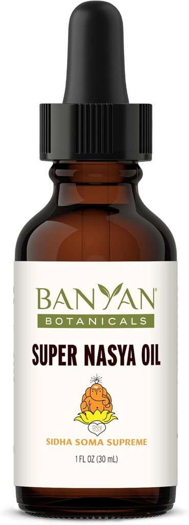 Banyan Botanicals Super Nasya Ulei de plante picaturi de ulei Nasal cu trandafir si santalwood 