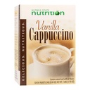 Nutriție de stat nucșoară HealthyWise - băutură dietetică cu proteine ridicate - Pierdere în greutate Cappuccino - 15g Proteine - Calorie scăzut - Carb scăzut - Zahăr scăzut - 7 Serviri per cutie (Vanilla Cappuccino)