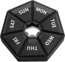 Extra Large Weekly Pill Organizator, XL 7-Sided Pilula Caz de medicament pentru vitamina / ulei de pește / perle/Supplements-Artrita prietenos