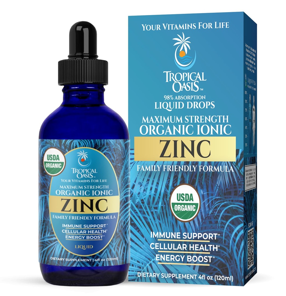 USDA Organic Pulverizatoare de zinc ionice pentru bărbați, femei și copii 