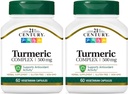 21st Century Turmeric Complex Capsule vegetariene, 60 Count (Pachet de 2)