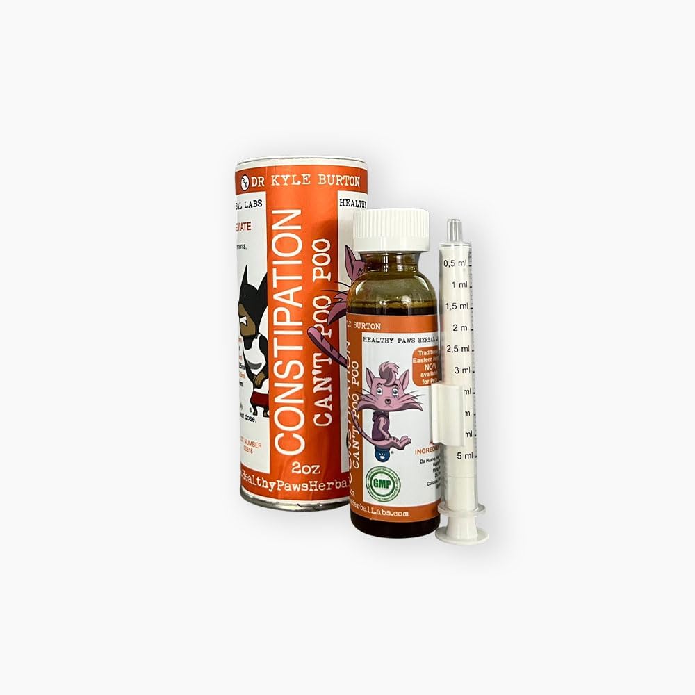 Nu se poate Poo Poo Natural Constipație Ajutor Alimente Topper pentru pisici și câini - 2 fl oz