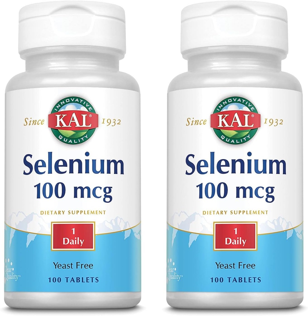 KAL 100 Mcg Selenium comprimate filmate gratuite, 100 Count 