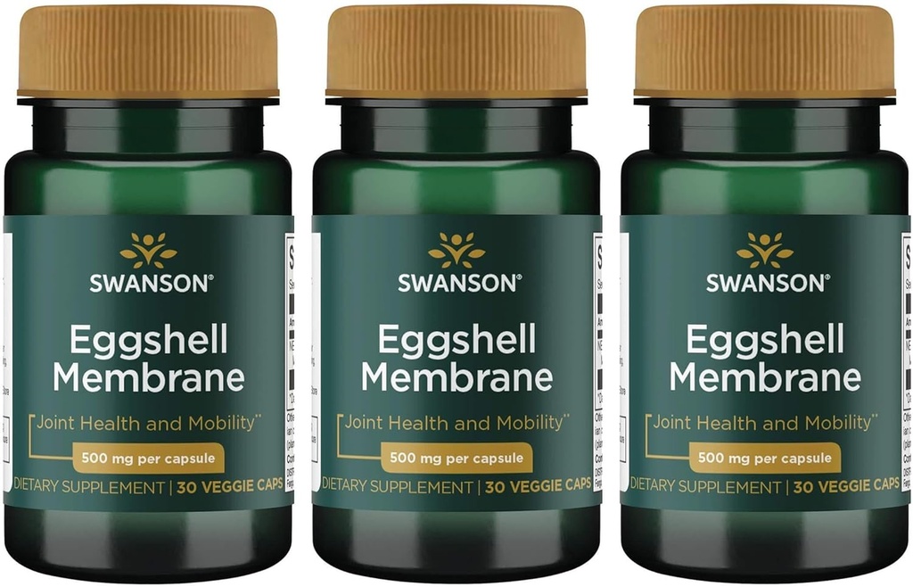 Swanson Eggshell Membrane 500 mg 30 Veg Caps (3 ambalaj)
