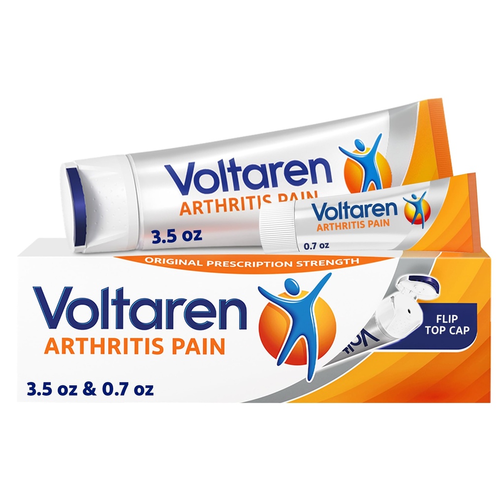 Voltaren Artrita durere Gel pentru puternica artrita Topicala Durere de relief cu Diclofenac - NOU Easy Open Cap - 100 g Tub și 20 g Tub de dimensiune călătorie