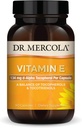 Dr. Mercola Vitamina E, 90 Servings (90 capsule), 134 mg per capsulă, Supliment alimentar, Sprijină Piele Sanatos, Non-GMO