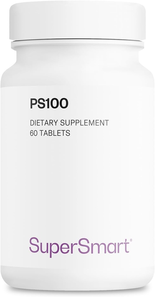 Supersmart - PS100 Supliment 300mg pe zi (Phosphatidilserine) - Brain Health & Protect - Memory Support 