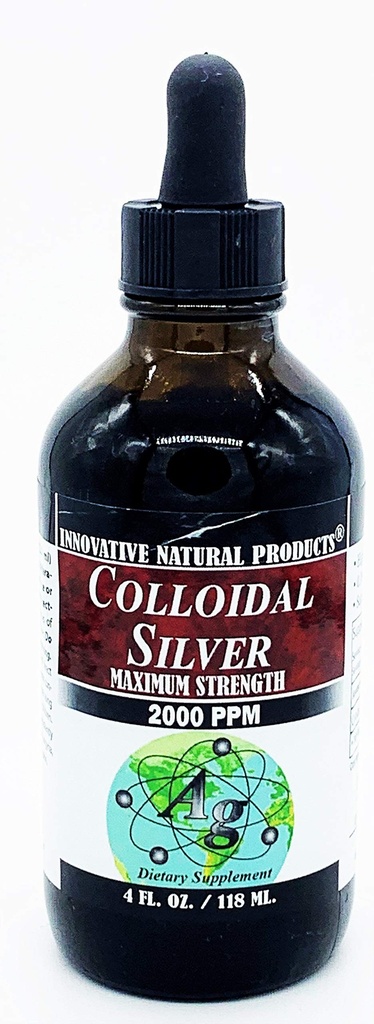 Argint coloidal 2000 PPM (4 oz) de produse naturale inovatoare