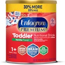 Enfagrow Premium Toddler Nutritional Drink, Natural Vanilla Flavor, Omega-3 DHA pentru Brain Support, Prebiotics & Vitamine pentru Immune Health, Non-GMO, Powder Can, 32 Oz (Pachet de 1