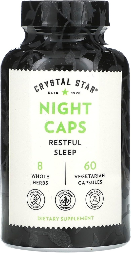 Crystal Star Night Caps Natural Sleep Supplement (60 capsule) 