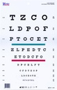 Snellen Chart cu Red Green Lines 10 Feet 9 X 14 inch