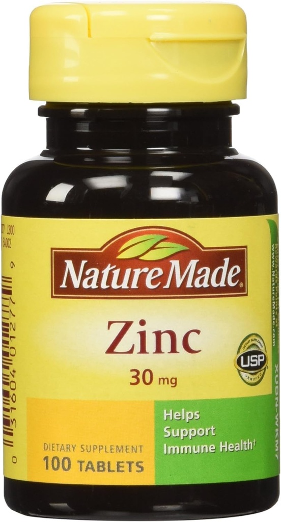 File de zinc fabricate de natură - 30 mg - 100 ct