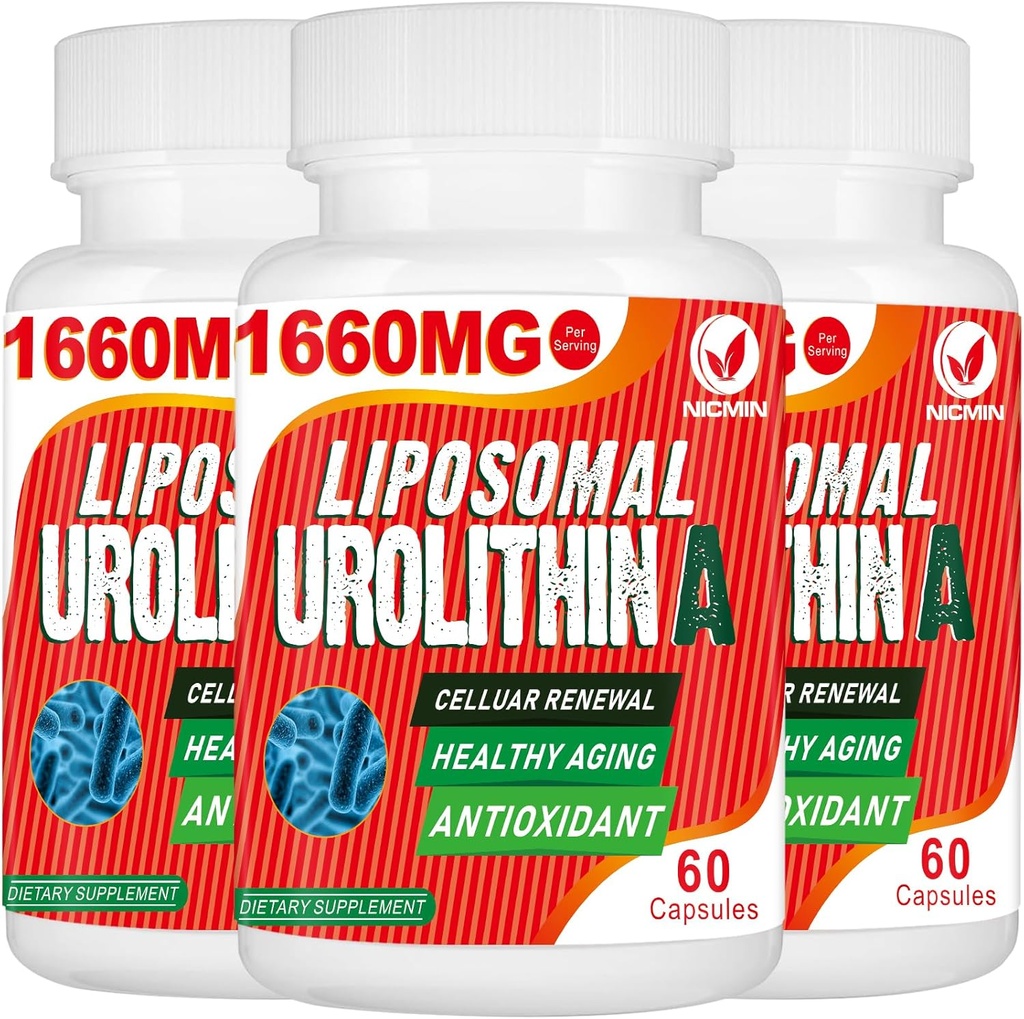 1660MG Urolitină Supliment - Urolitină lipozomal 180 Capsule