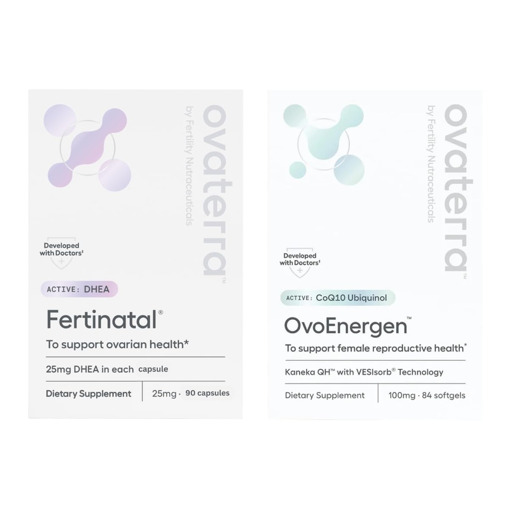 Egg Health Pack pentru femei pentru fertilitate Suppport & Egg Heatlh cu Kaneka QH, Venisorb® Technology, Ubichinol & Micronited DHEA 90 - 25mg Capsule & 84 - 100mg Softgel Capsule 28 zile de aprovizionare