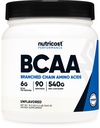 Nutricost BCAA Powder 2:1:1 (90 Servings, nici o aromă adăugată) - Aminoacidi de lanț ramificat