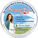 Trei Lollies Preggie Pop Drops, Natural Green Apple, 21 Conte