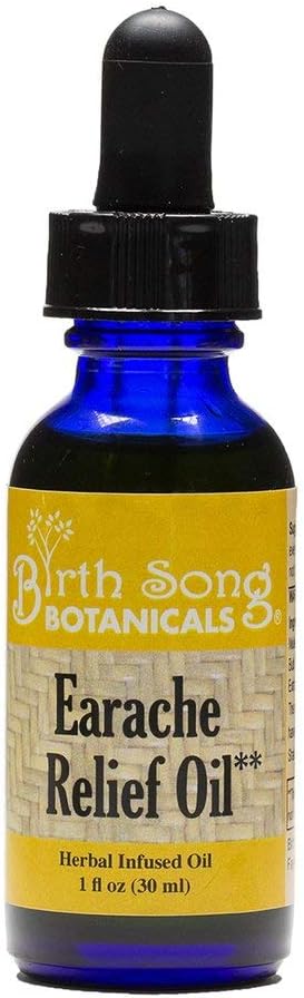 Nastere Song Botanics Herbal Oil ureche, Picături de ureche naturale, Amestecat cu Usturoi si Mullein Flori, pentru Swimmers si ceara de îndepărtare copii, Adulti, Copil, 1 oz Sticla