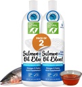 Numai natural Pet Wild Alaska ulei de somon pentru câini și pisici - Omega 3 & 6 Supliment pentru animale de companie - EPA & ulei de pește DHA, toate sprijinul comun natural, Promovarea pielii sănătoase, haina & inima - 20 Fl Oz (Pachet de 2)