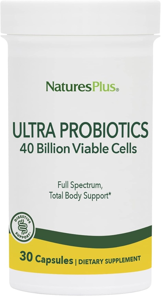 NaturasPlus Probiotice Ultra - 30 Capsule Vegane - Suport total pentru corp spectru - Include Acai prebiotic - 30 Serviri