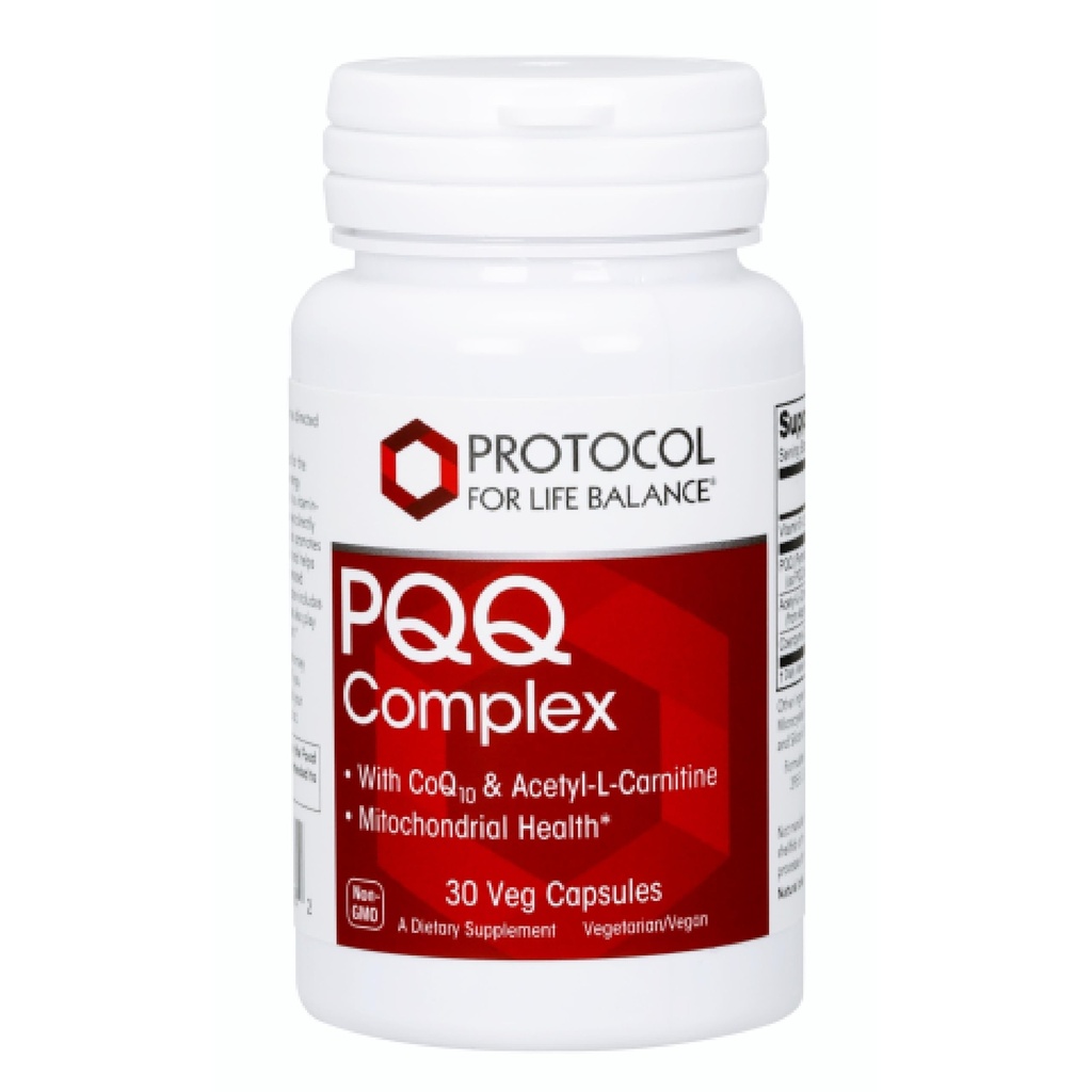 PROTOCOLUL PENTRU COMPlexUL LIFE BALANCE PQQ - Sănătate mitocondrială - cu CoQ10 & L Carnitină - B Vitamină - Supliment pentru energie - 30 Capace de legume