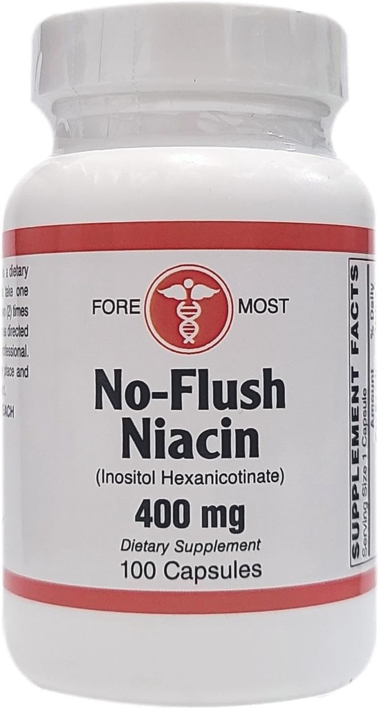 Sănătate holistică No-Flush Niacin - 400mg - 100 capsule