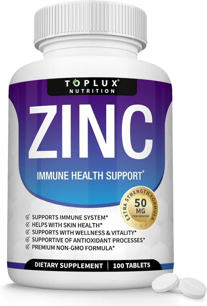 Supliment de zinc 50mg pentru Suport Imun 