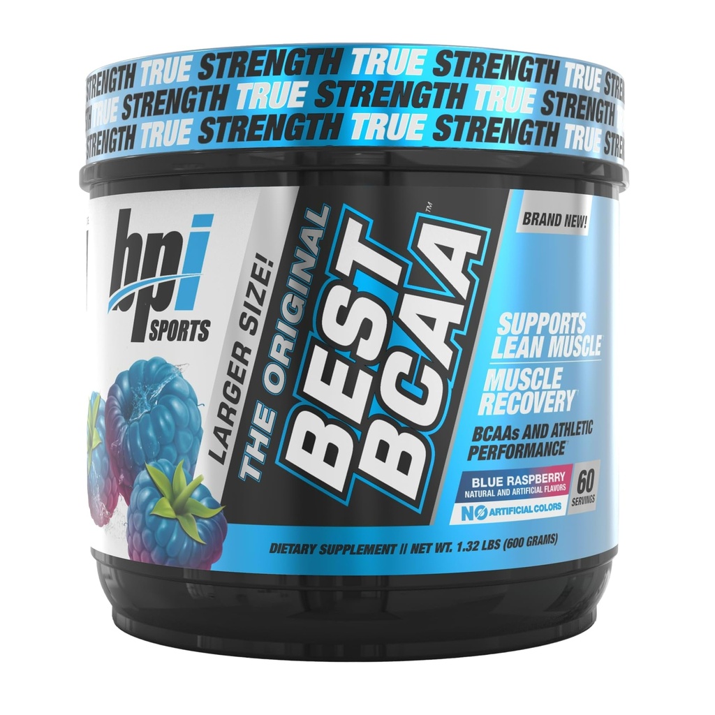 BPI Sport Cel mai bun BCAA - BCAA pulbere - Lanț ramificat Aminoacidi - Recuperare musculară - Sinteza proteinei musculare - Performanță îmbunătățită 