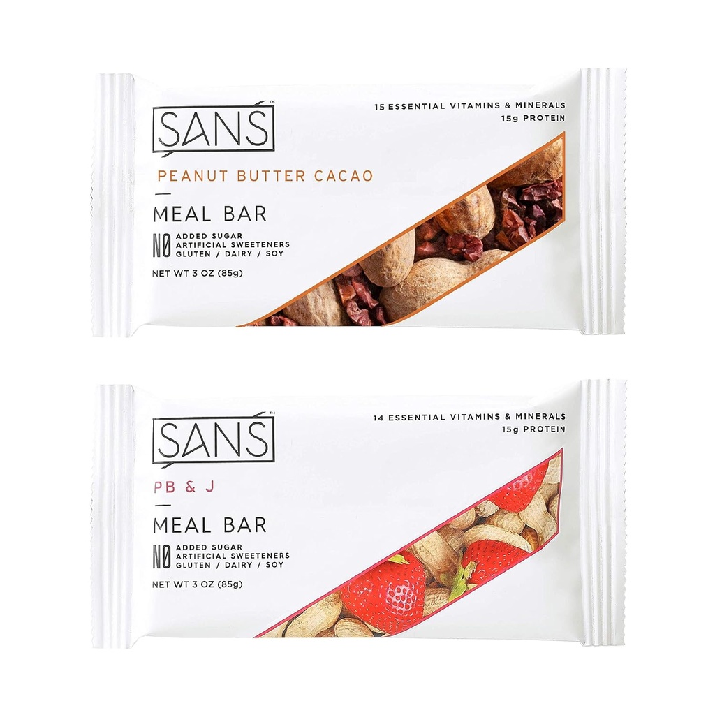 SANS Masă de substituţie Proteină Barul de Nutriţie All-Natural Cu Nu Adăugat Zahăr 