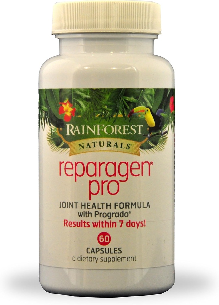 Pădurea tropicală Nutritionals Inc. Reparagen Pro 60 Capsule dovedite clinic rapid Acting All Natural Joint Health Supplement