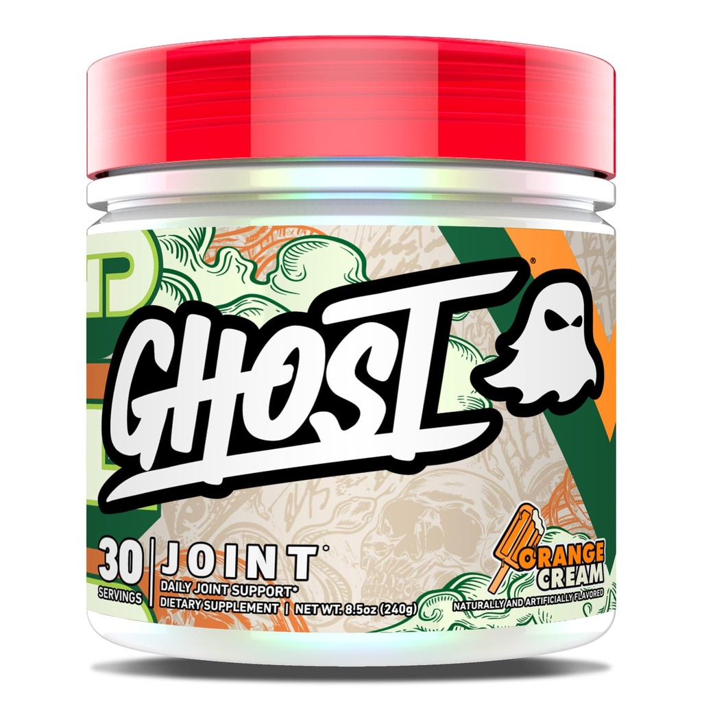 Supliment comun GHOST, Crema de portocale (30 Servings) - Supliment comun zilnic de întreținere pentru bărbați și femei - Glucosamină HCL, Chondroitin sulfate & Curcumin - Cartilage, Oase și sprijin comun