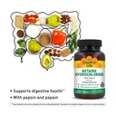 Country Life Betaine Hydrochloride with Pepsin, 600mg, 100 Tablets, Certified Gluten Free