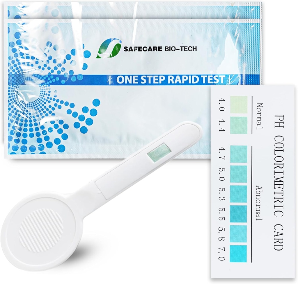 Un pas pH-ul vaginal Kit de testare pentru vaginoza bacteriană, 5 Kituri de testare, BV, Infecție cu drojdii, Feminina Vaginale Sănătate, pH-ul pentru femei, individual fildeș înfășurat