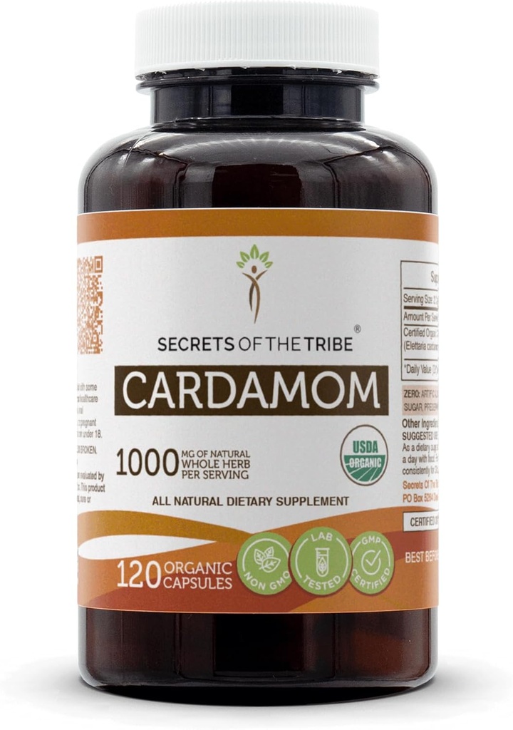 Secretele Tribului Cardamom USDA Capsule organice 